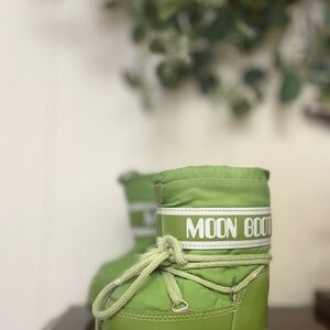 Toddler Tecnica Icon Mini Moon Boots Nylon Green Size 19/22 3C Or 5.5